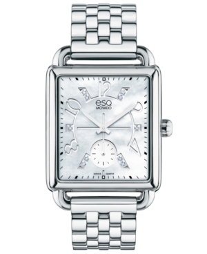 UPC 885997091152 product image for Esq Movado Watch, Women's Swiss Origin Diamond Accent Stainless Steel Bracelet 3 | upcitemdb.com