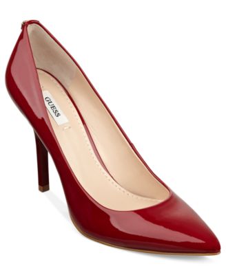 macy's red shoes heels