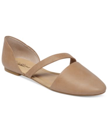 macy's women's leather flat shoes