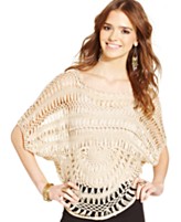 Dolled Up Juniors' Crochet-Knit Top
