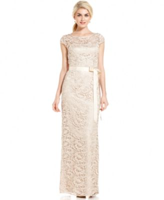 macys champagne dress