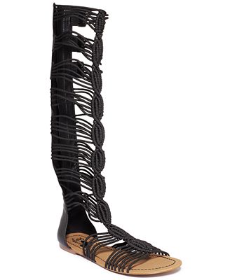 ... by Sam Edelman Badger Tall Shaft Gladiator Sandals - Shoes - Macy's