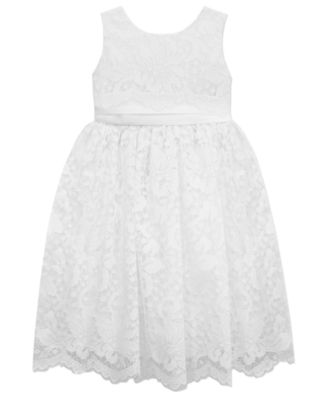macy's white flower girl dresses
