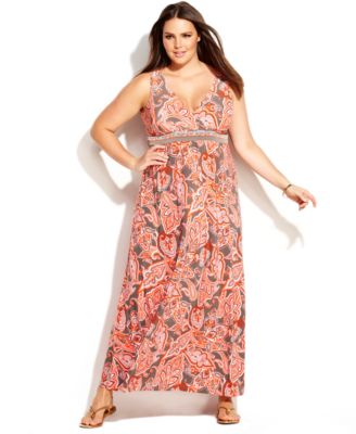 macys plus size sun dresses