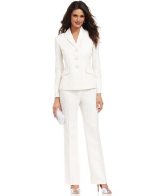 macy's women's white suits