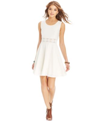 macy's short white dress