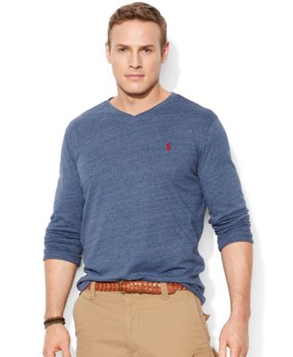 polo v neck t shirts long sleeve