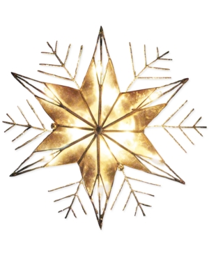 UPC 086131253188 product image for Kurt Adler Gold Snowflake Tree Topper | upcitemdb.com
