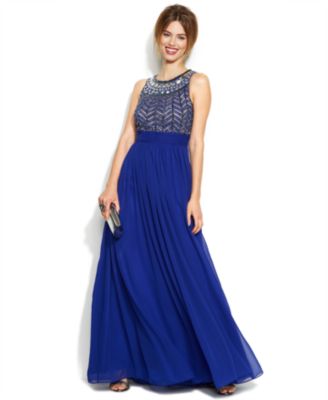 macy's royal blue dress