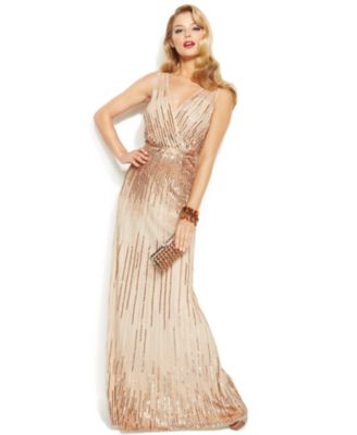 macy's champagne dresses