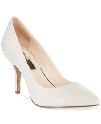 macys white heels