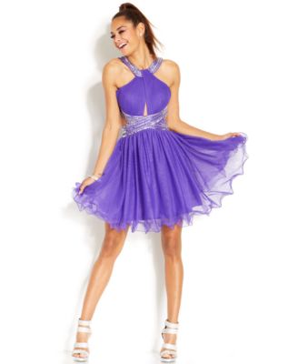 purple dresses at macy's