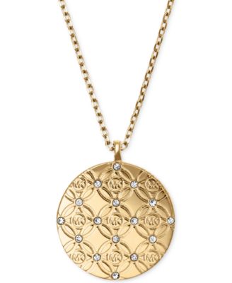 michael kors disc pendant