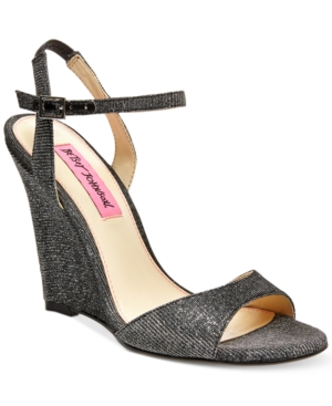 UPC 715924232306 product image for Betsey Johnson Duane Wedge Sandals Women's Shoes | upcitemdb.com