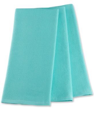 Martha Stewart Collection 3-Piece Blue Kitchen Towels Set