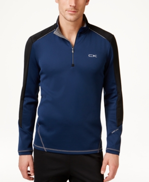 UPC 797762488107 product image for Calvin Klein Men's Quarter-Zip Stretch Interlock Sweatshirt | upcitemdb.com