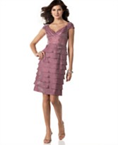 Adrianna Papell Tiered Silk Dress Adrianna Papell Tiered Silk Dress