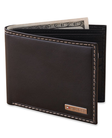 Tommy Hilfiger Leather Bifold Wallet - Accessories & Wallets - Men - Macy&#39;s