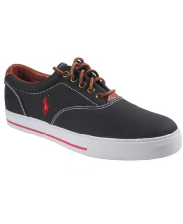 ralph lauren vaughn leather sneakers