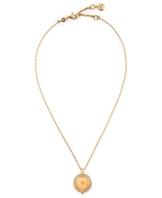 Monet Necklace, Gold Tone Star Crystal Pendant 