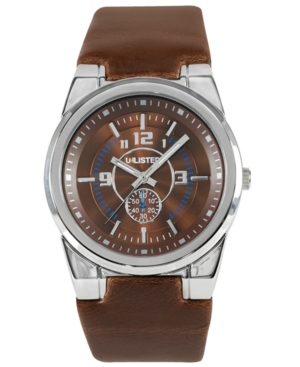 UPC 020571055650 product image for Unlisted Watch, Men's Brown Leather Strap UL1131 | upcitemdb.com