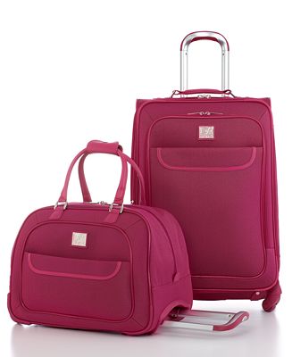 dvf luggage pink