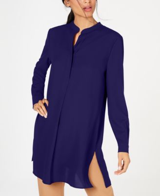 Anne Klein Henley Tunic Anne White XXL 93487729137 2XL RT $89.0