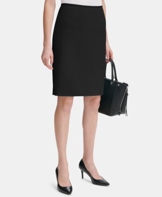 Calvin Klein Womens Scuba Crepe Pencil Ski 191797005122 2 P RT $79.0