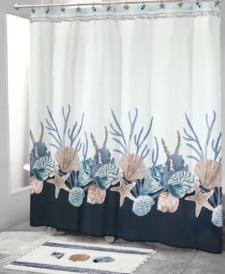 Avanti Blue Lagoon Shower Curtain Multi Shower Curtain