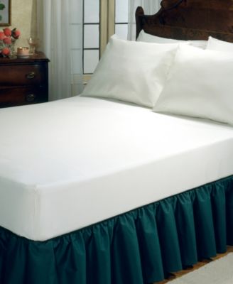 Fresh Ideas Fitted Vinyl Mattress Protecto White Queen