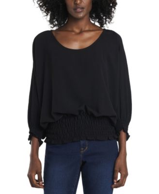 Vince Camuto Womens Red Dolman Sleeve Round Neck Top L - All