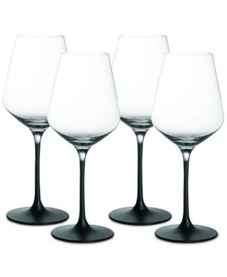 Villeroy Boch Manufacture Rock White Wine Go Black