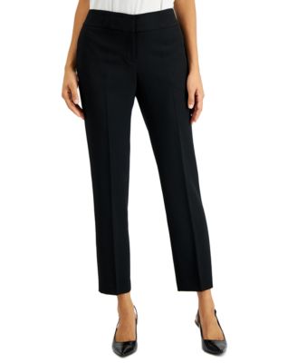 Kasper Slim Straight-Leg Trousers Kasper Navy 16