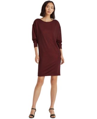 Lauren Ralph Lauren Women's Stretch 3/4 Sleeve Round Neck S, Red - All