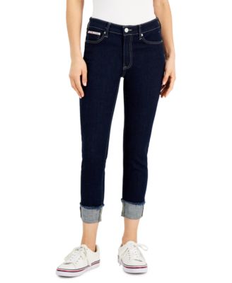 Tommy Hilfiger TH Flex Raw-Cuff Skinny Jeans 195105448762 12 RT $59.5 #1