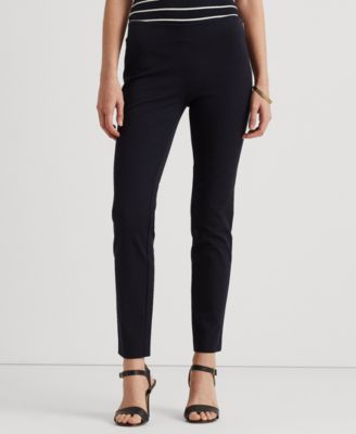 Womens High Rise Cropped Skinny Pants
