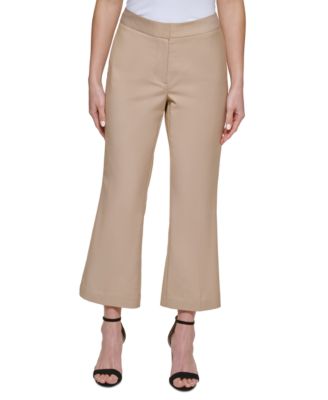 DKNY Petite Cropped Wide-Leg Pants Ginger 755406004885 6 P RT $89.0