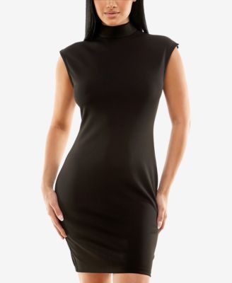 B Darlin Juniors Ponte Mock-Neck Dress Black 12