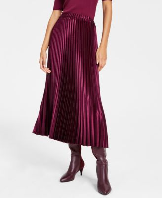 Anne Klein Womens Pleated Pull-On Midi S 91308333167 XL RT $119.0 #1