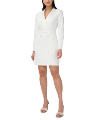 Adrianna Papell Womens Tuxedo Cocktail Sheath Midnight 6