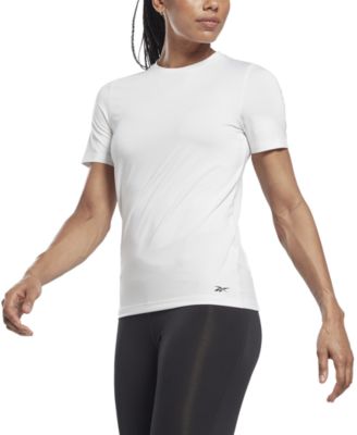 Reebok Womens Speedwick T-Shirt White XS 195744646369 XS NO CUP RT $30.0