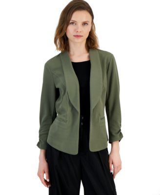 Bar III Petite 34-Sleeve Shawl-Collar Bright 194136269032  RT $49.5
