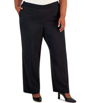 Kasper Plus Size Pull-On Stretch Crep Kasper 91308392430 3X RT $89.0