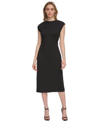 Calvin Klein Womens Lux Ponte Midi Dress 196284094634 16 RT $119.5