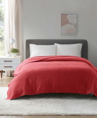 Home Design Fleece Twin Blanket, Created f White Twin
