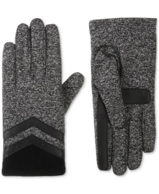 Isotoner Signature Womens Rib-Knit Fleece-Lined Brown SM