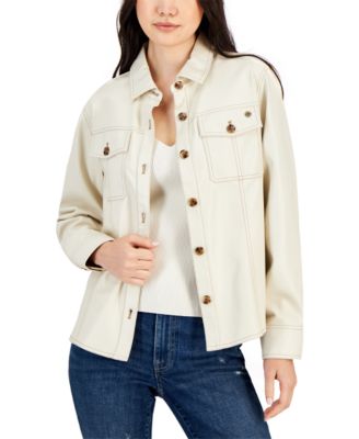 Tommy Hilfiger Womens Faux-Leather 196701595683 LARGE RT $139.0 #2