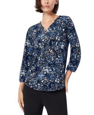 Jones New York Womens Printed Crepe Hardware 91308411315 XS RT $59.5
