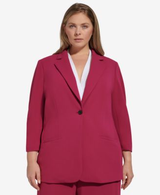 Calvin Klein Plus Size Scuba-Crepe One-Butt 197383797280 22W RT $149.0