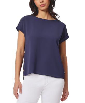 Jones New York Womens Short-Sleeve Button-De 91308671696  RT $69.5